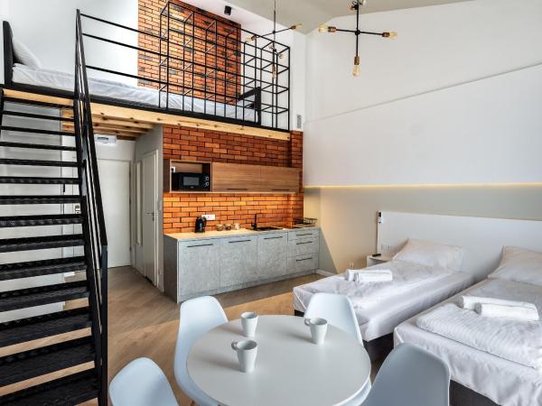 Apartamenty Nowa Kamienica Częstochowa Centrum Szymanowskiego 22A : photo 2 de la chambre appartement en duplex