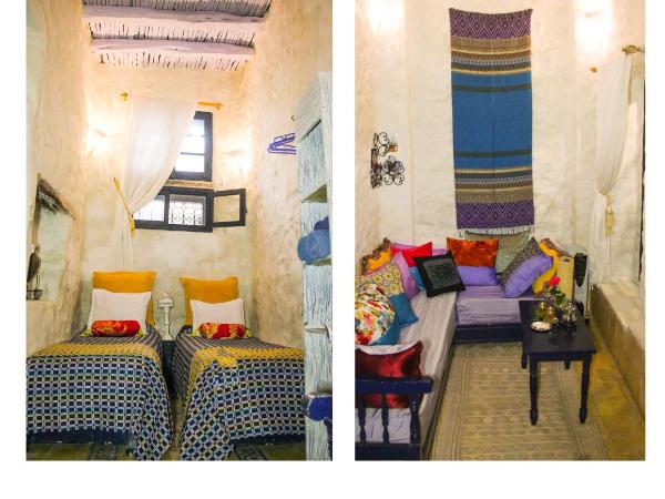 Riad Lunetoile : photo 1 de la chambre chambre lits jumeaux avec salle de bains commune