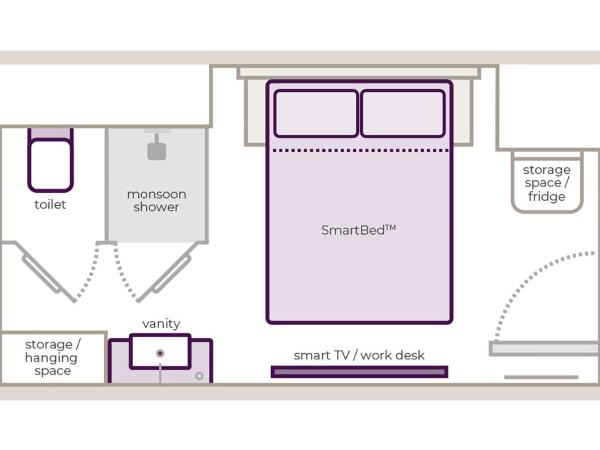 YOTEL Istanbul Airport, City Entrance : photo 4 de la chambre hébergement lit queen-size premium