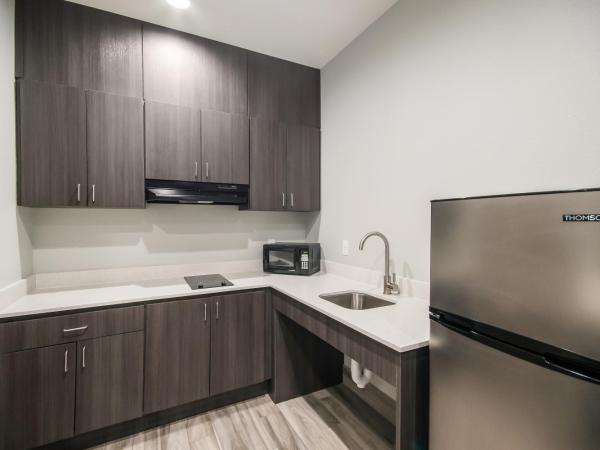 Americas Best Value Inn & Suites Northeast Houston I-610 : photo 4 de la chambre accessible king bed suite kitchnette