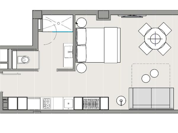 Voghe Premium Flats : photo 8 de la chambre studio