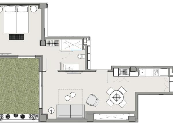 Voghe Premium Flats : photo 2 de la chambre suite avec terrasse