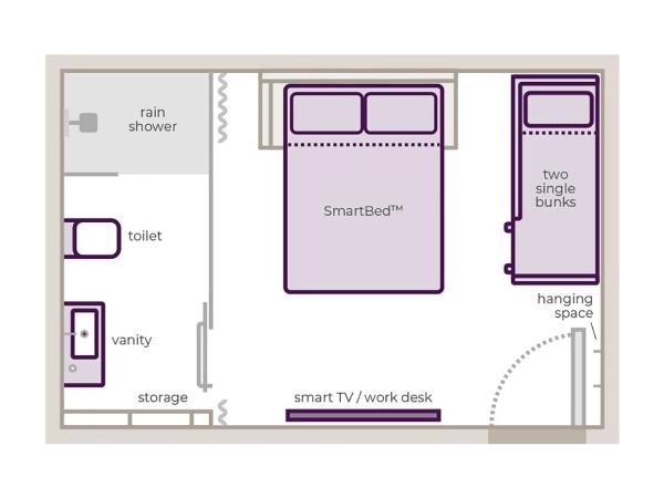 YOTELAIR Singapore Changi Airport Landside : photo 5 de la chambre chambre familiale