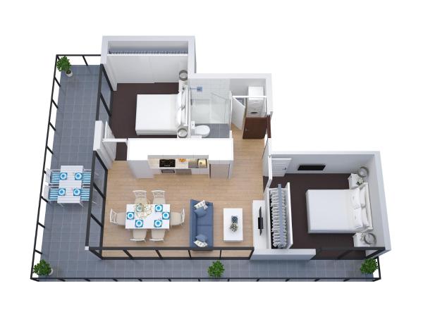 The Hamptons Apartments - St Kilda : photo 9 de la chambre appartement 2 chambres premier