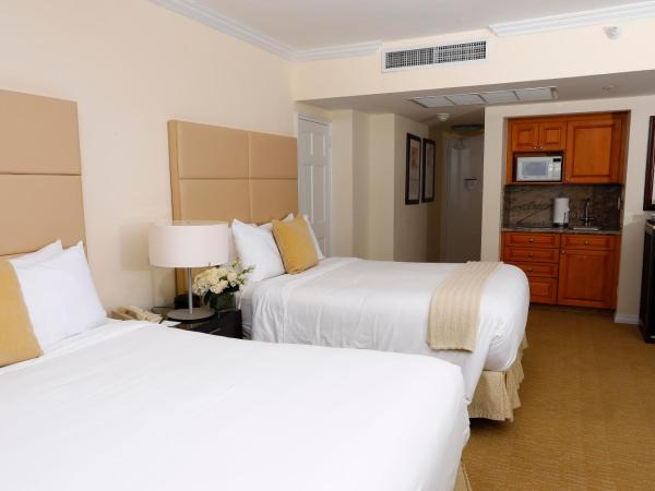 Sea View Hotel : photo 4 de la chambre suite junior avec lits doubles et kitchenette