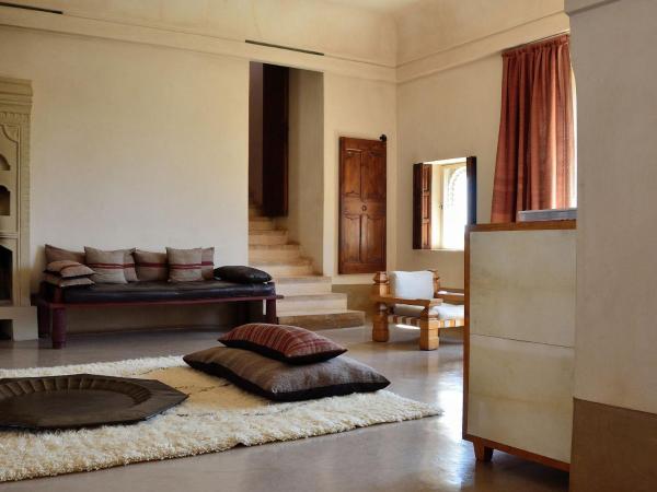 Ksar Char-Bagh Small Luxury Hotels : photo 10 de la chambre grande suite harim avec terrasse privée