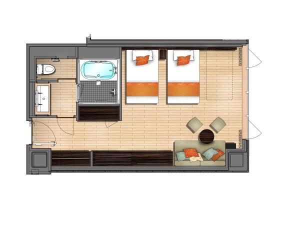 Rihga Gran Kyoto : photo 5 de la chambre chambre lits jumeaux deluxe