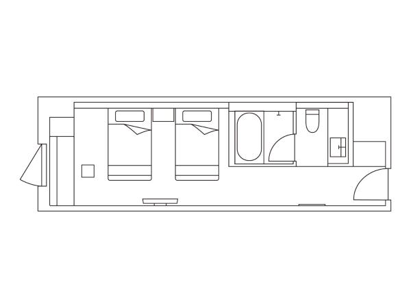 Hotel JAL City Sapporo Nakajima Park : photo 1 de la chambre chambre lits jumeaux supérieure - non-fumeurs