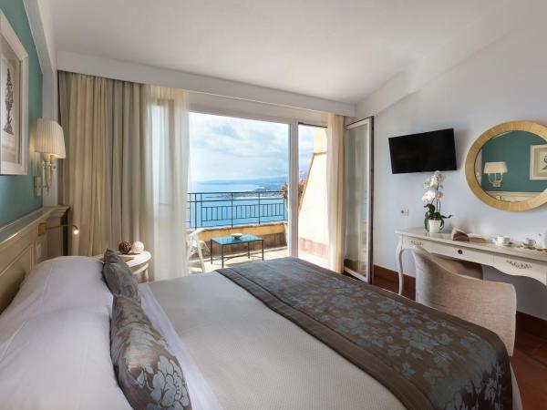 Hotel Villa Belvedere : photo 3 de la chambre chambre double ou lits jumeaux avec balcon - vue sur mer