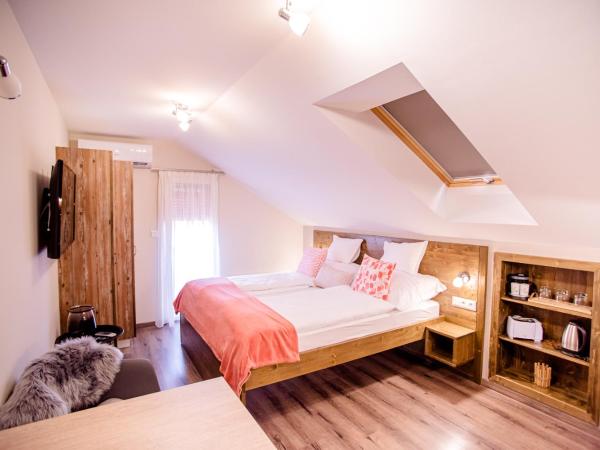 Három a Kislány Panzió : photo 2 de la chambre appartement avec terrasse