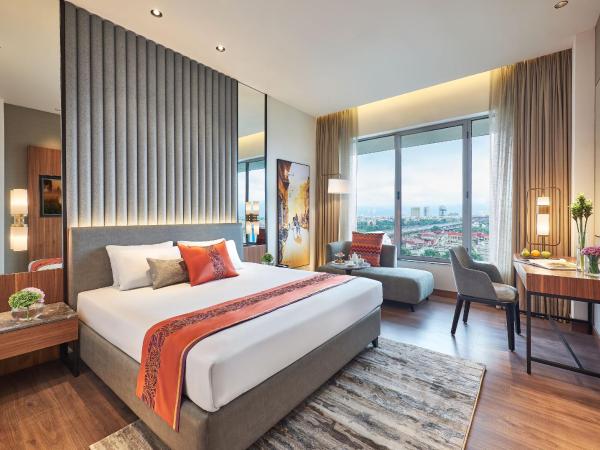 Vivanta Kolkata EM Bypass : photo 4 de la chambre chambre lit king-size premium - vue sur ville