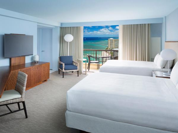 Hyatt Regency Waikiki Beach Resort & Spa : photo 3 de la chambre chambre avec 2 lits queen-size - vue sur océan - Étage supérieur