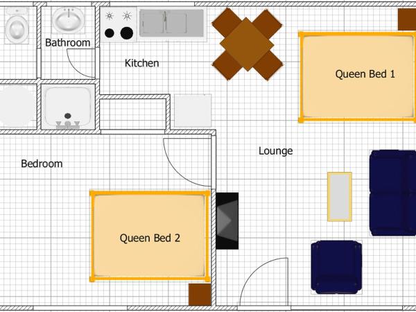 Argyle on the Park : photo 3 de la chambre appartement 1 chambre avec lit queen-size et lit double