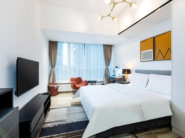 深圳金中环服务公寓-深业上城店 Golden Central Serviced Residence Shenzhen-UpperHills : photo 2 de la chambre chambre double deluxe