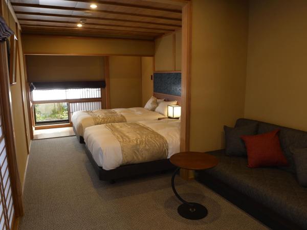 Gion Oyado Kikutani : photo 3 de la chambre chambre lits jumeaux supérieure - vue sur jardin