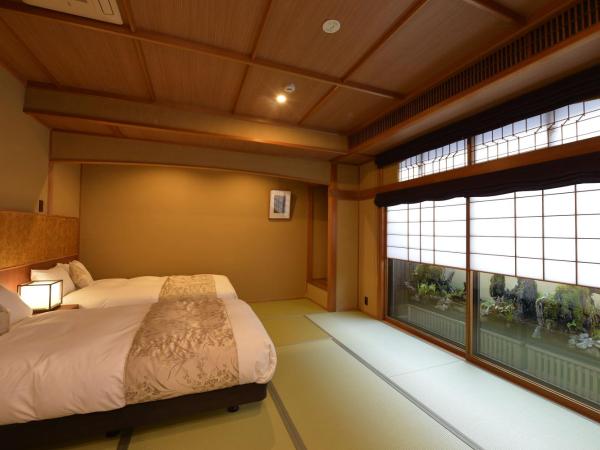 Gion Oyado Kikutani : photo 2 de la chambre chambre lits jumeaux supérieure - vue sur jardin