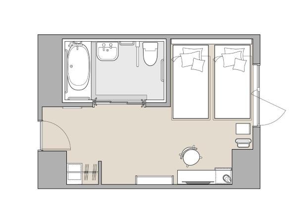 Hotel It Osaka Shinmachi : photo 7 de la chambre chambre lits jumeaux pour personnes à mobilité réduite