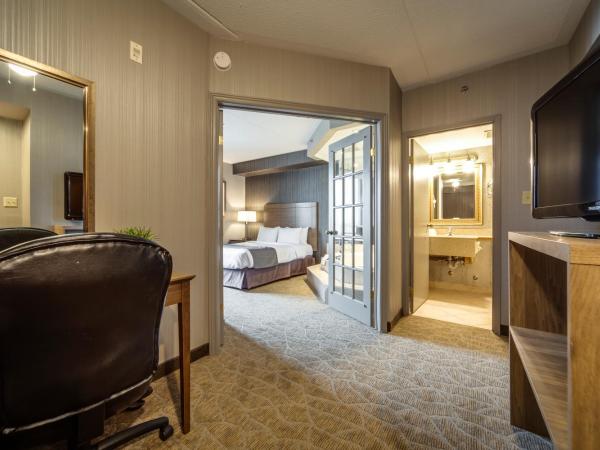 Monte Carlo Inn Airport Suites : photo 4 de la chambre suite lit queen-size deluxe avec baignoire à jets puissants et salon