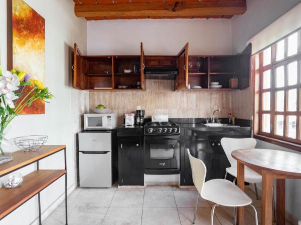 Olas Altas Suites Departamentos : photo 4 de la chambre suite lit king-size avec balcon