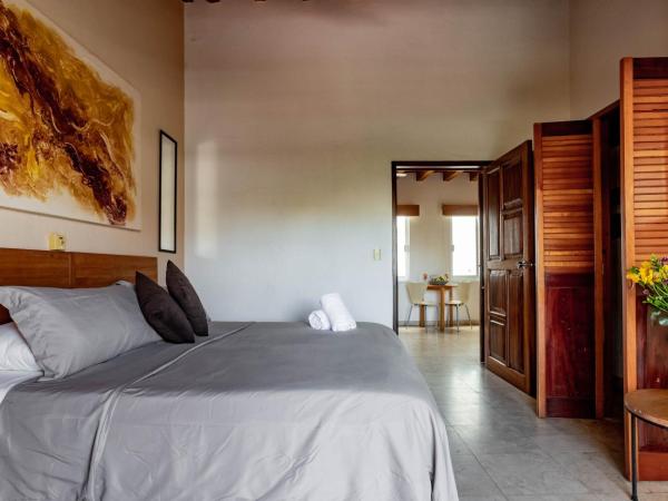 Olas Altas Suites Departamentos : photo 8 de la chambre suite lit king-size avec balcon