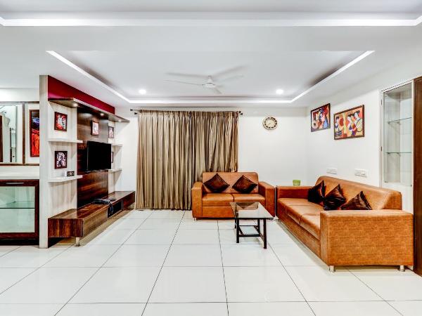 Treebo Saga Apartment : photo 7 de la chambre chambre double supérieure [assainie]