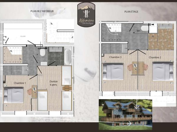 SKI LODGE : photo 9 de la chambre chalet supérieur