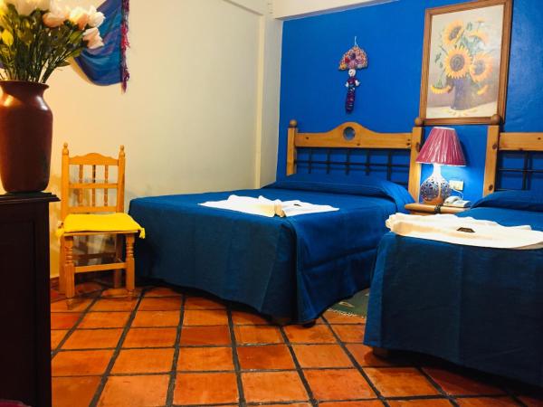 Hotel Cazomalli Oaxaca : photo 6 de la chambre chambre double avec 2 lits doubles