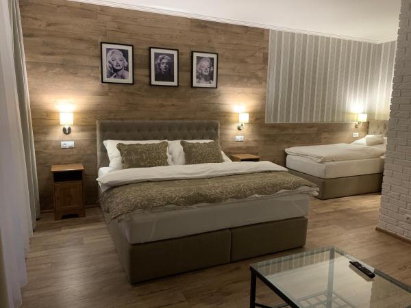 Pension Vzhůru nohama Jáchymov : photo 4 de la chambre chambre quadruple avec balcon 