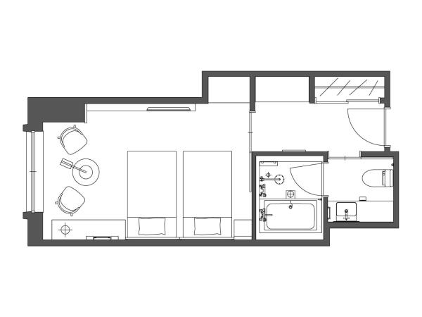 The Royal Park Hotel Iconic Osaka Midosuji : photo 2 de la chambre chambre lits jumeaux supérieure - non-fumeurs