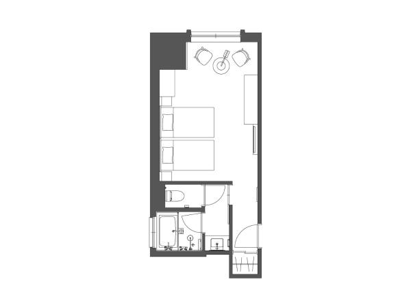 The Royal Park Hotel Iconic Osaka Midosuji : photo 2 de la chambre chambre lits jumeaux d'angle - non-fumeurs