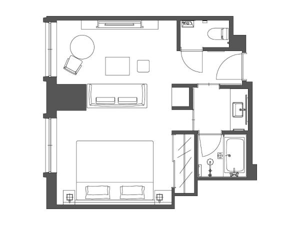 The Royal Park Hotel Iconic Osaka Midosuji : photo 8 de la chambre chambre lit king-size exécutive deluxe avec accès au salon - non-fumeurs