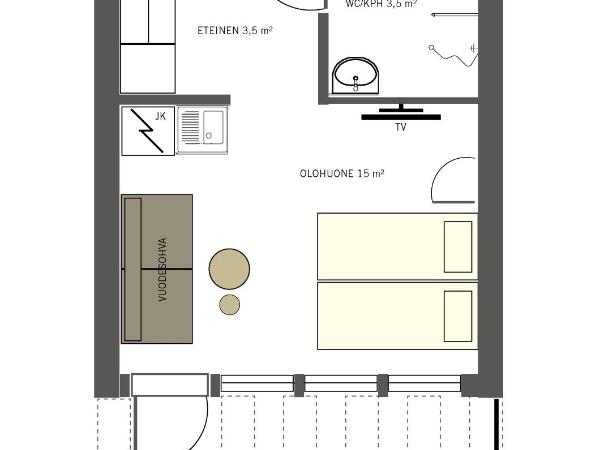 Spa Hotel Rauhalahti : photo 9 de la chambre studio including spa access
