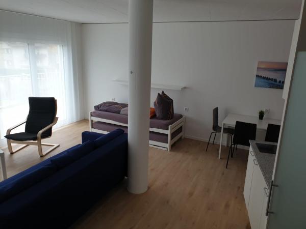 Anstatthotel Horw - self-check-in : photo 4 de la chambre grand studio familial supérieur avec balcon