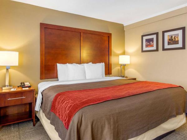 Comfort Inn Denver Central : photo 3 de la chambre chambre lit king-size avec douche accessible aux fauteuils roulants - accès aux personnes à mobilité réduite/non-fumeurs