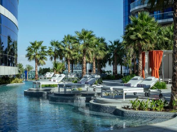 Paramount Hotel Dubai : photo 2 de la chambre chambre scène avec crédit de 200 aed par jour pour le spa ou la nourriture et les boissons - vue sur centre-ville