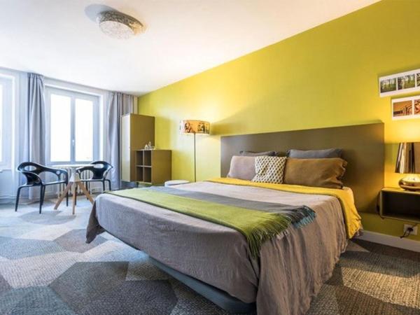 Kêr L - Breizh & Breakfast : photo 7 de la chambre chambre lit queen-size - vue sur cour