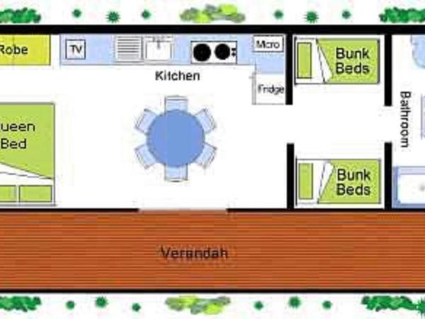 Adelaide Brownhill Creek Tourist Park : photo 8 de la chambre chalet Économique