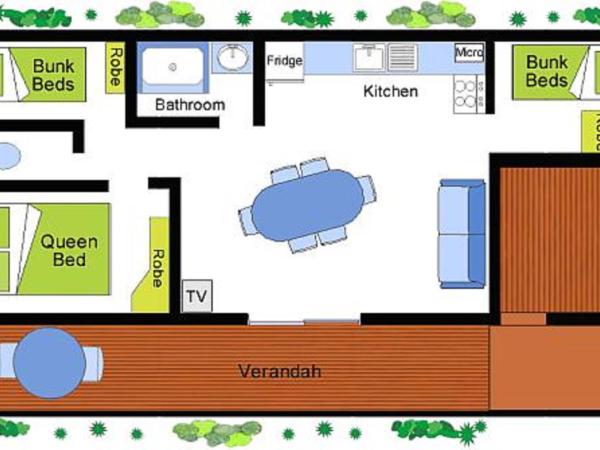 Adelaide Brownhill Creek Tourist Park : photo 3 de la chambre appartement 3 chambres