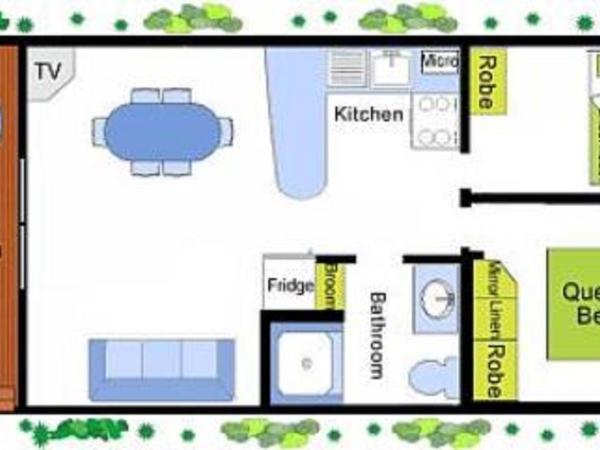 Adelaide Brownhill Creek Tourist Park : photo 2 de la chambre chalet 2 chambres