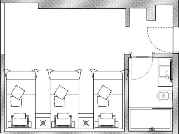 Xperia Saray Beach Hotel : photo 4 de la chambre chambre triple Économique