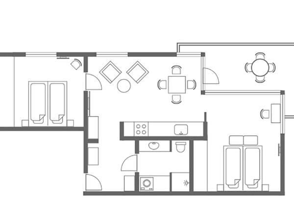 Charlottehaven : photo 2 de la chambre appartement 2 chambres familial - 77 m²