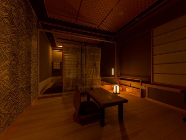 cyashitsu ryokan asakusa : photo 6 de la chambre chambre lits jumeaux supérieure de style japonais