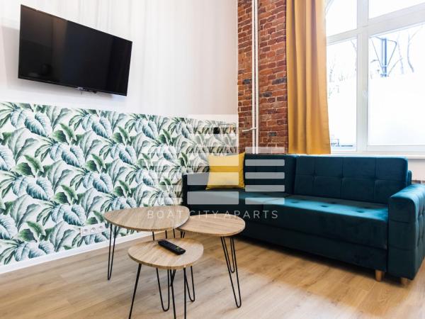 Boat City Aparts - Dworzec Łódź Fabryczna : photo 2 de la chambre appartement supérieur (4 adultes)