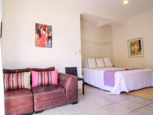 Villas Geminis Boutique Condohotel : photo 3 de la chambre suite lit king-size botero avec piscine - vue sur jardin 