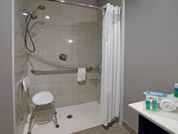 Holiday Inn Express and Suites Houston North - IAH Area, an IHG Hotel : photo 7 de la chambre suite avec douche accessible en fauteuil roulant - non-fumeurs