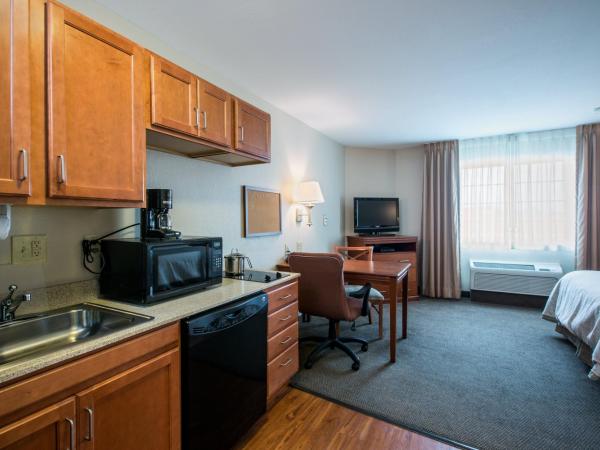 Candlewood Suites Indianapolis Northwest, an IHG Hotel : photo 3 de la chambre studio lit queen-size avec douche accessible en fauteuil roulant - accessible aux personnes à mobilité réduite