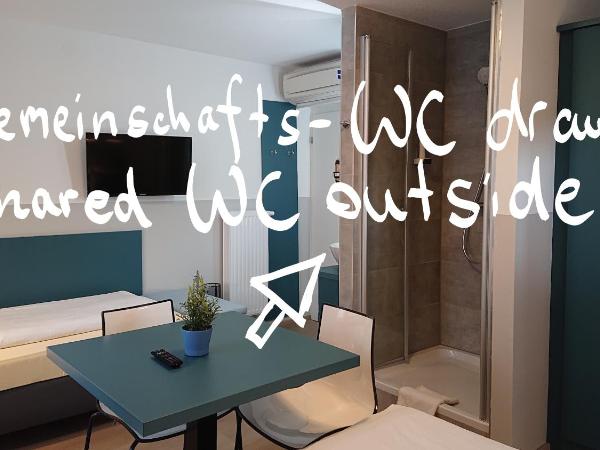 Pension Elisabeth - Rooms & Apartments : photo 3 de la chambre chambre triple avec salle de bains commune