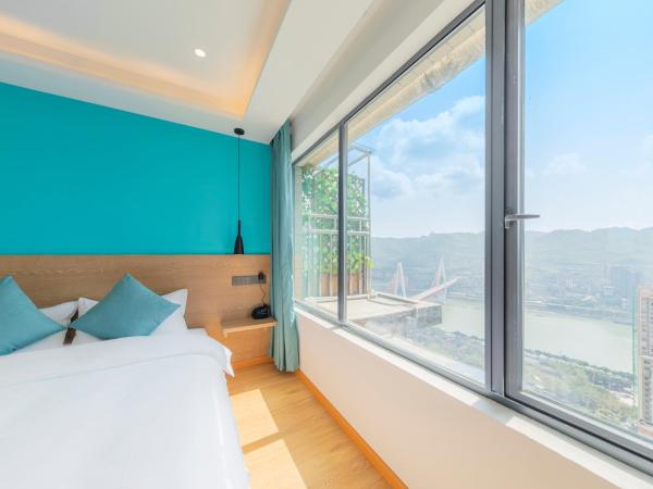 Yunqi River View Terrace Hotel : photo 1 de la chambre chambre double deluxe avec douche