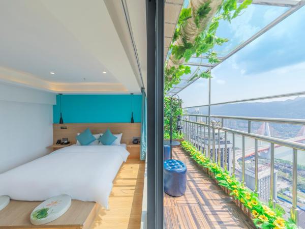 Yunqi River View Terrace Hotel : photo 8 de la chambre chambre double deluxe avec balcon