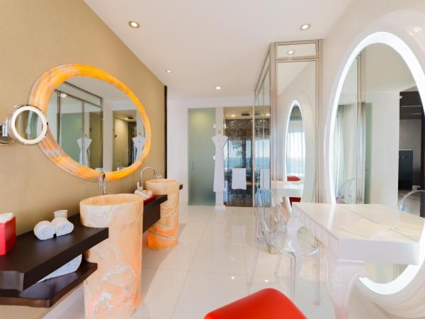 Hotel Mousai - Adults Only : photo 4 de la chambre suite junior mousai avec 2 lits doubles - exposée nord - vue sur océan